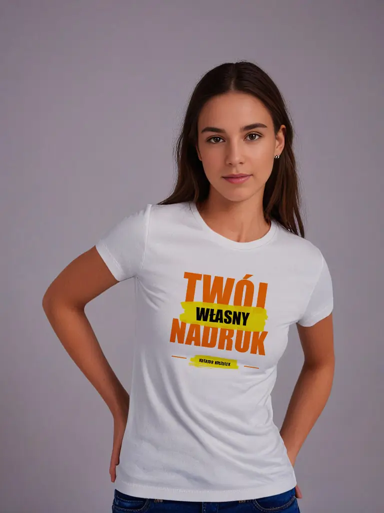 Damska koszulka BC e190 z nadrukiem