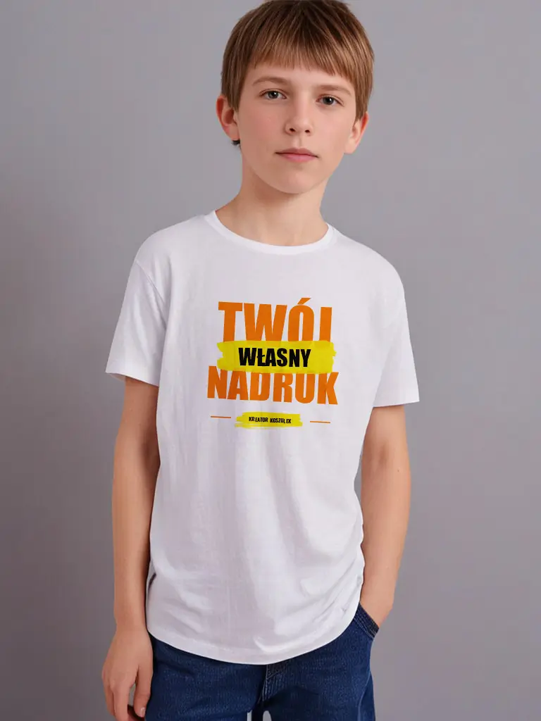 Dziecięca koszulka Malfini Basic z nadrukiem