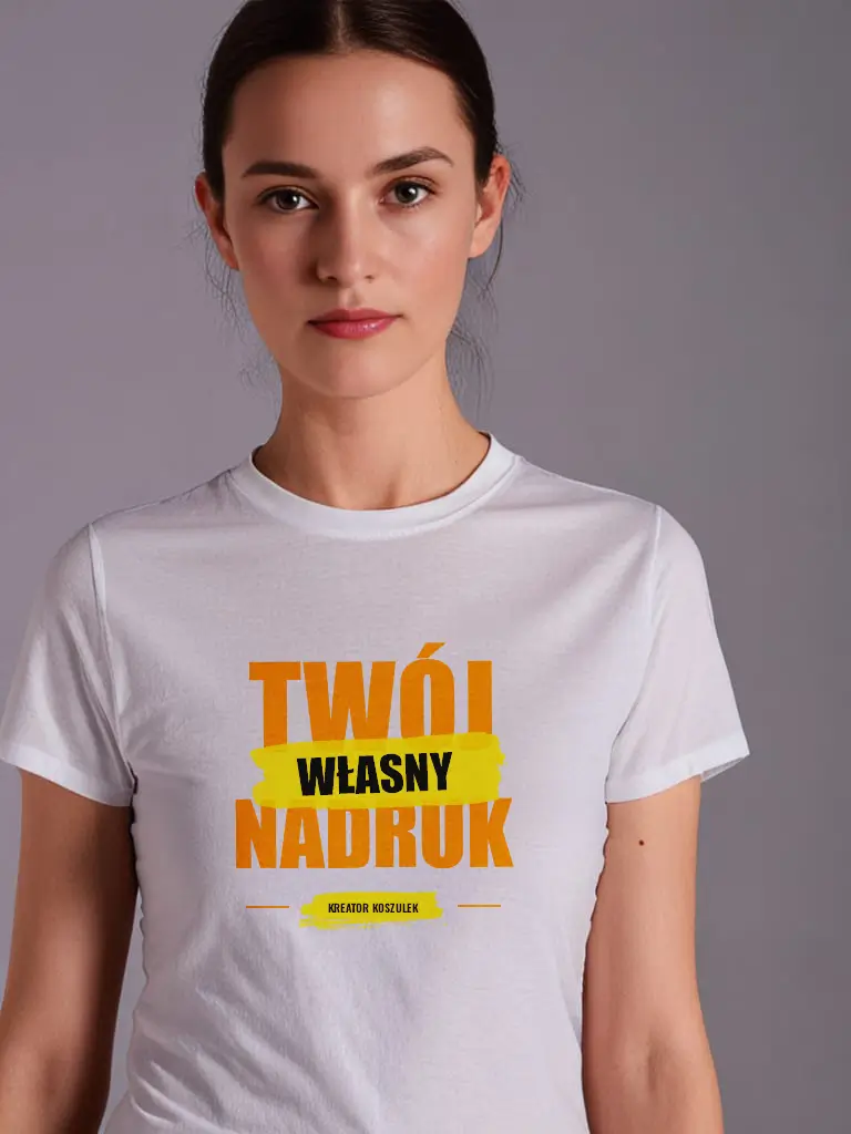 Damska koszulka Malfini Basic z nadrukiem