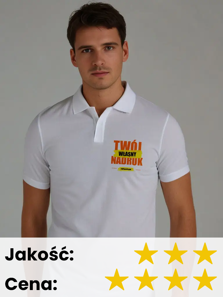 Koszulka męska Fruit Premium Polo z nadrukiem