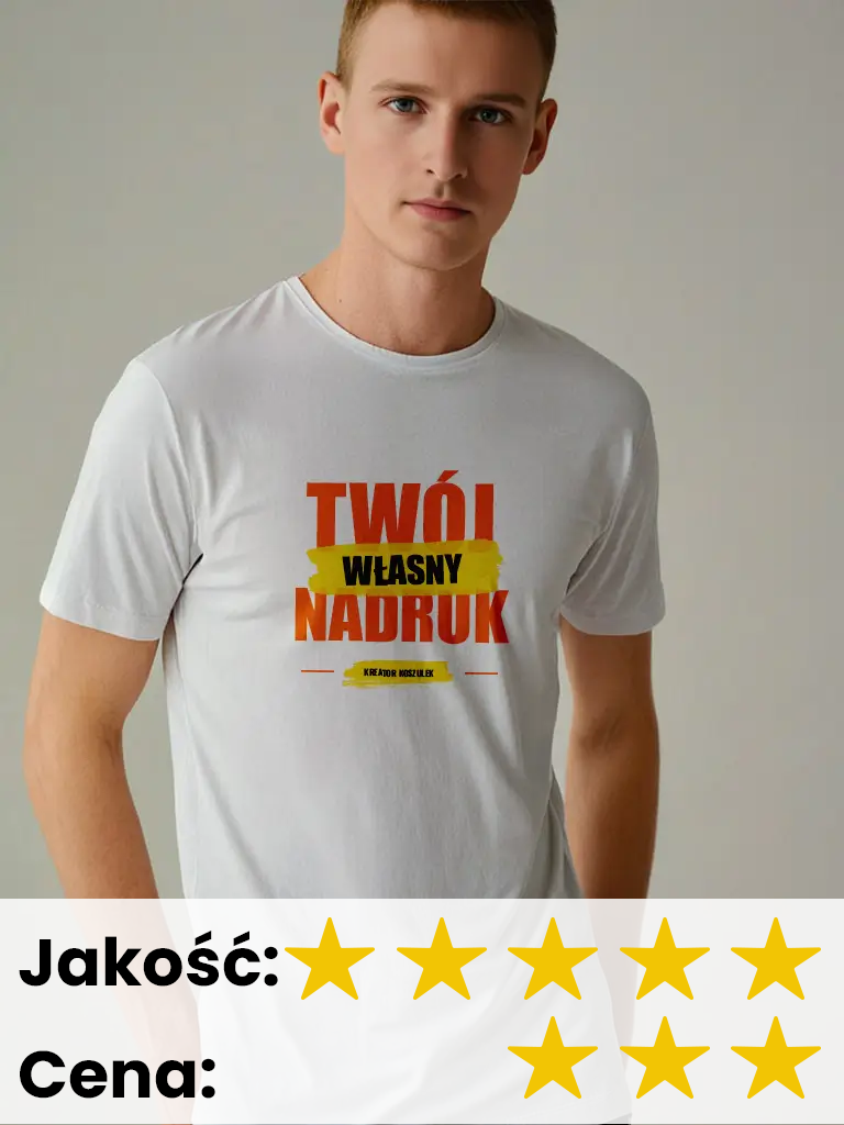 Męska koszulka Malfini Heavy New z nadrukiem