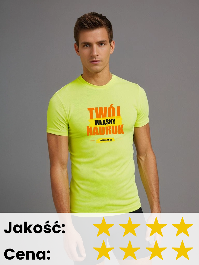 Męska koszulka sportowa z nadrukiem