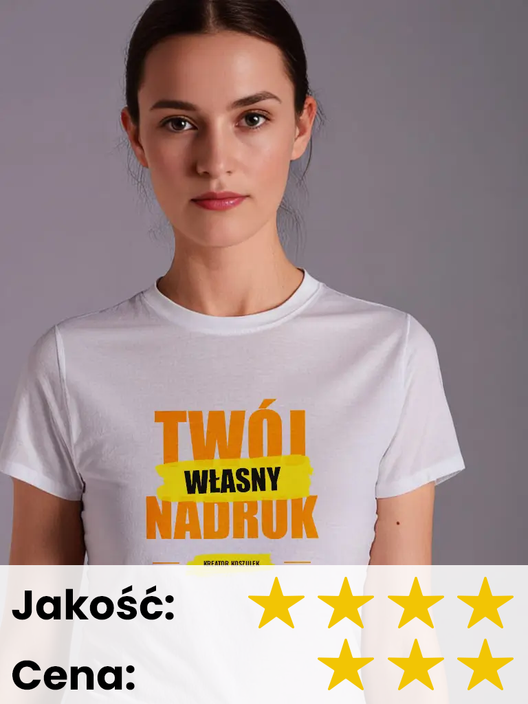 Damska koszulka Malfini Basic z nadrukiem