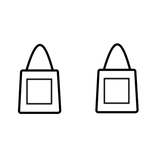 Duży nadruk z obu stron