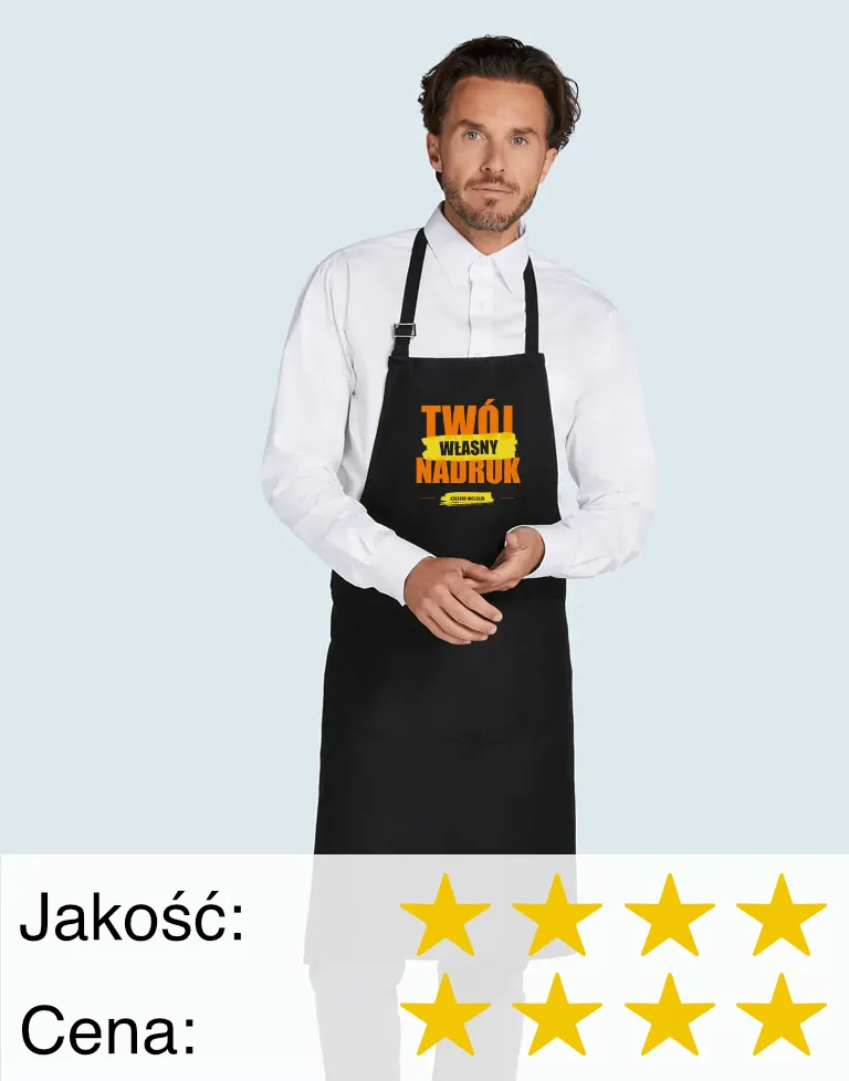 Fartuch długi z nadrukiem