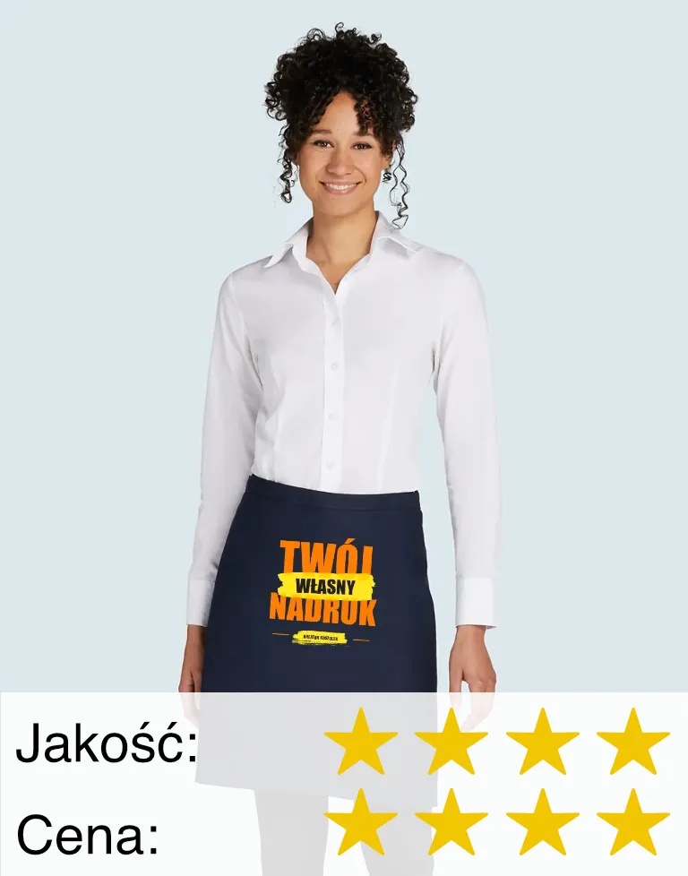 Fartuch krótki z nadrukiem