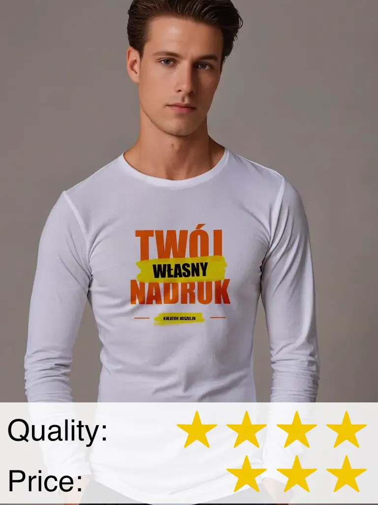 Men's Malfini Fit LS T-shirt with print