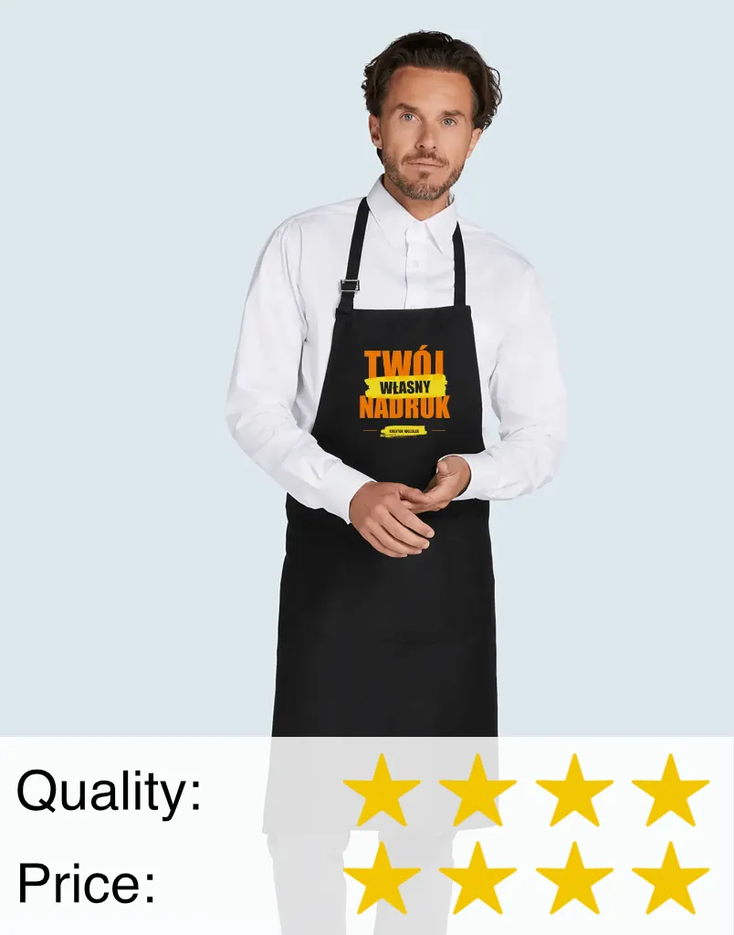 Long apron with print