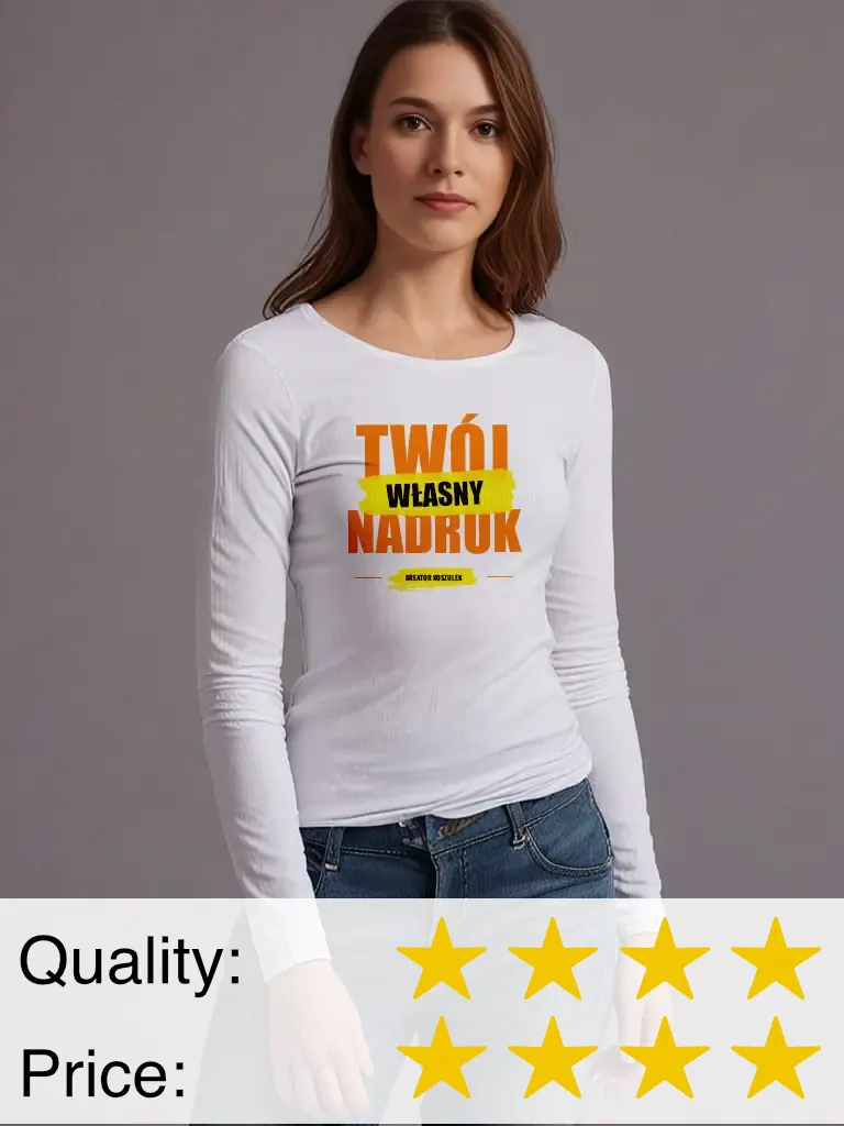 Women's Malfini Fit LS T-shirt with print