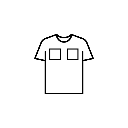 Mały nadruk po obu stronach